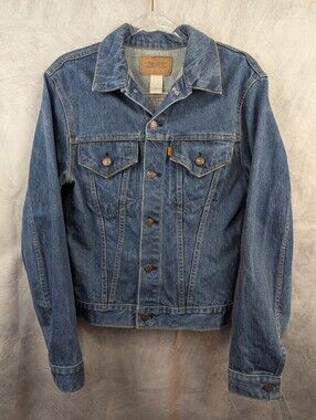 Vintage 70s/80s Levi's Orange Tab Denim Jacket 70705-0317 Made in USA Size 22
